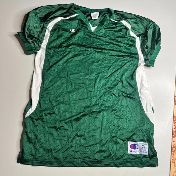 Lot of 5 Vintage Champion Green Mesh Football Game Jerseys XL Made in Costa Rica - Picture 2 of 10